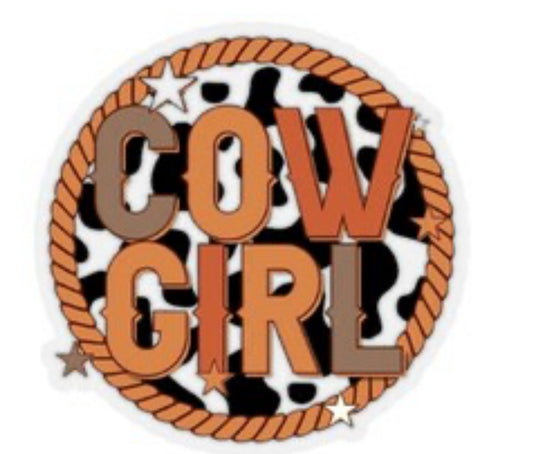 Cow Girl around Silicone Focal Bead