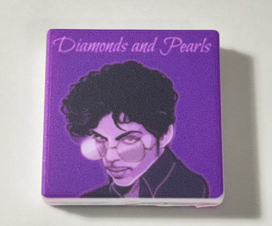 Prince -Diamonds & Pearls Silicone Focal Bead