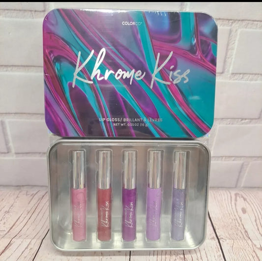 ColorCo. Khrome Kiss Lip Gloss Set w/tin