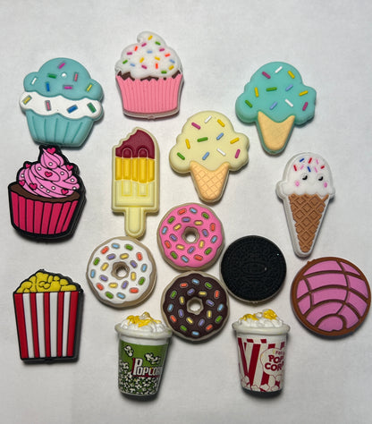 Cupcake, Popcorn, Ice cream, donuts  (Different Options)