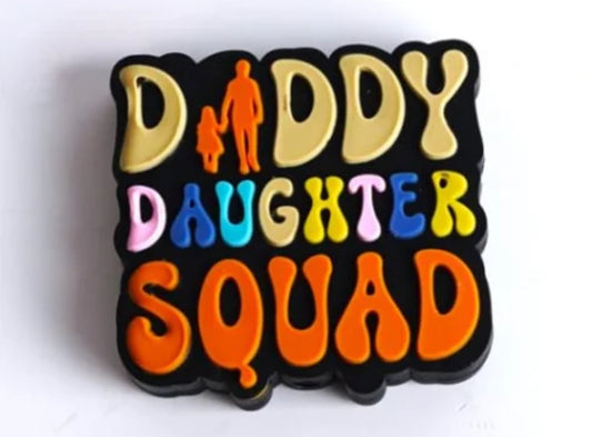 Daddy Daughter Squad Silicone Focal Bead