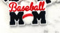 Baseball Mom Silicone Focal Bead