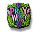 Pray more worry less - Focal Bead