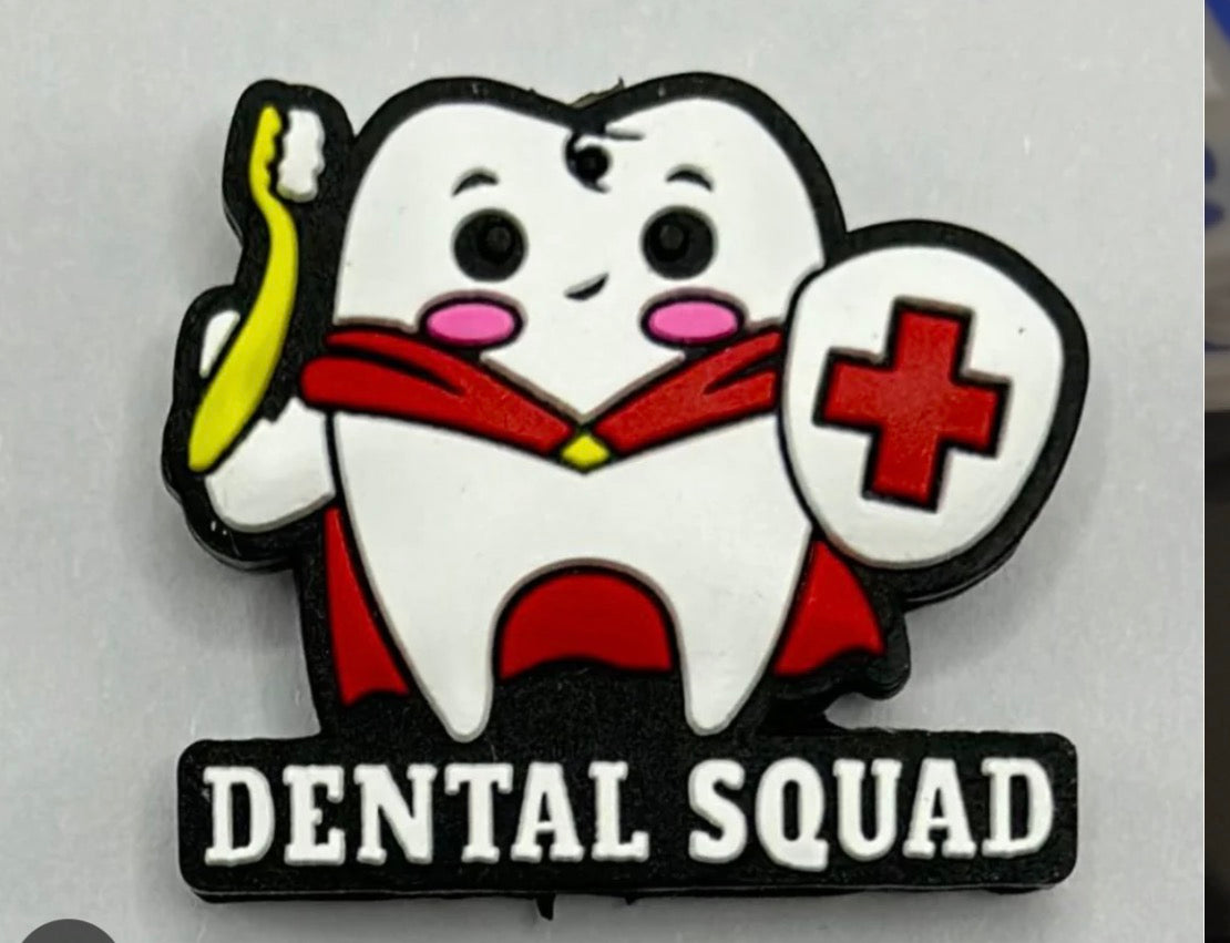 Dental Squad -Black Focal Bead