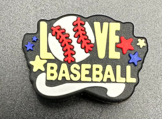 Love Baseball Focal Bead