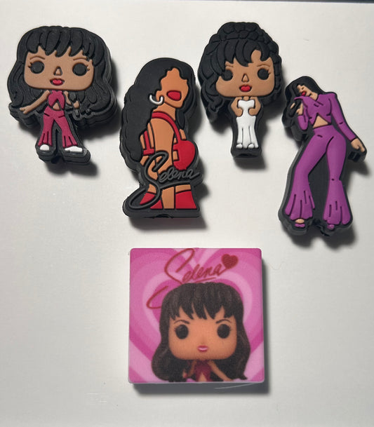 Selena Latina Singer Silicone Focal Bead