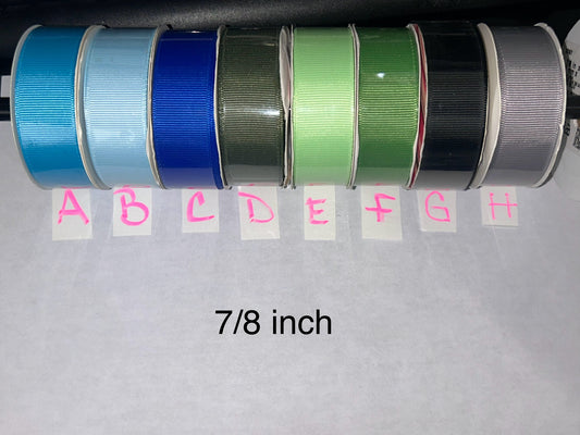 Grosgrain Ribbon 7/8 inch by the yard