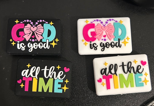 GOD is good all the time -Double Sided -Focal Bead