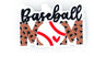 Baseball Mom Silicone Focal Bead