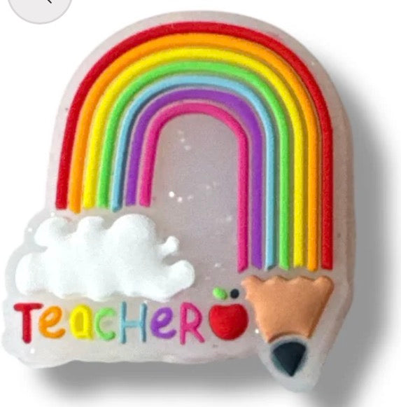 Teacher Rainbow -Focal Bead