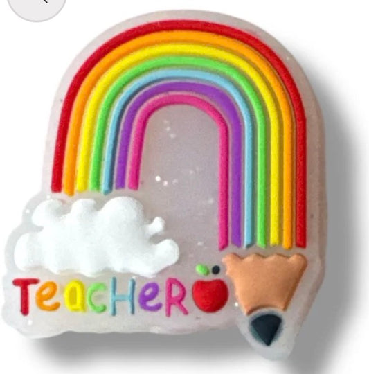 Teacher Rainbow -Focal Bead
