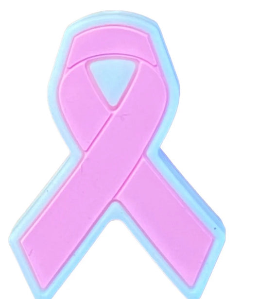 Breast Cancer Awareness Ribbon Focal Bead
