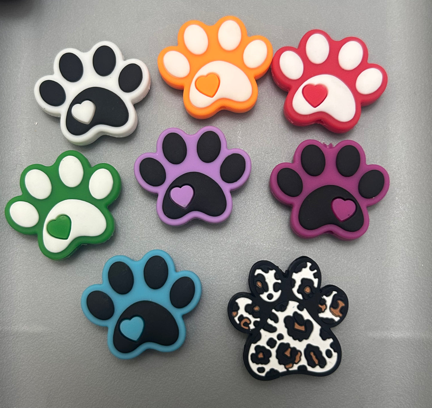 Paw Prints -Focal Bead