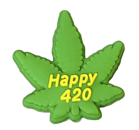 Happy 420 Silicone Focal Bead