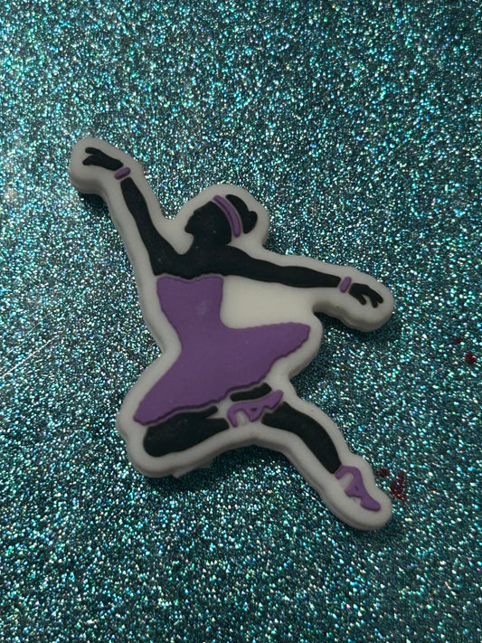 Ballerina Dancer Silicone Focal Bead