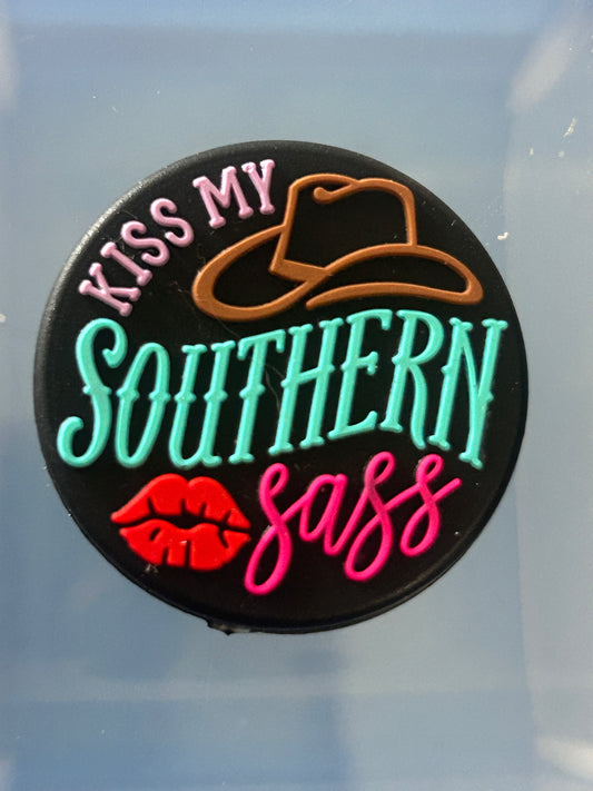 Kiss my southern Sass -Silicone Focal Bead