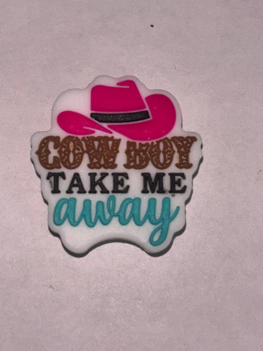 Cowboy take me away -Silicone Focal Bead
