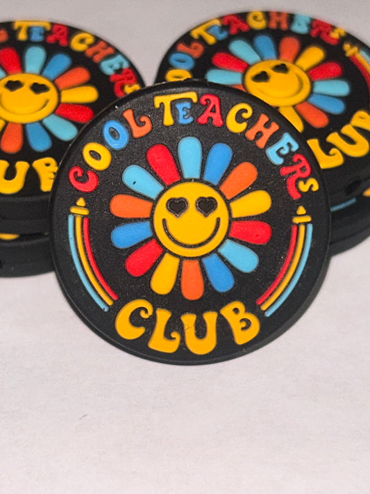 Cool Teachers Club -Silicone Focal Bead