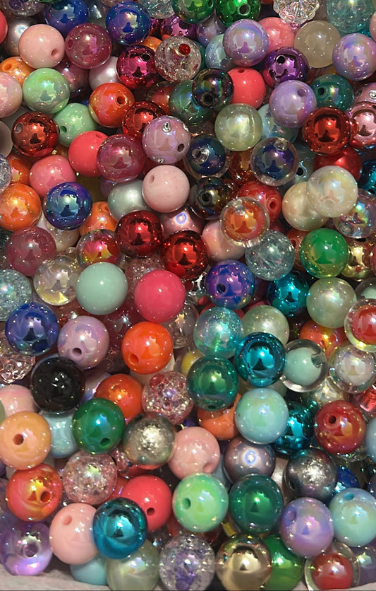 15mm Acrylic Beads -Solid