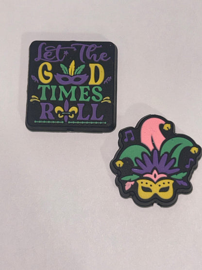 Mardi Gras Focal Beads