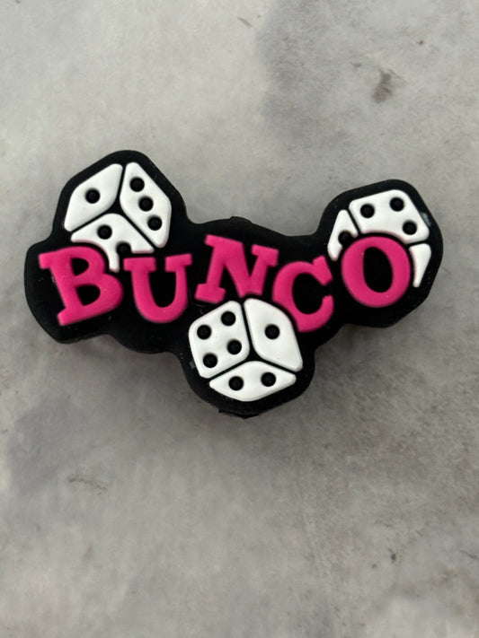 Game - Bunco Pink Silicone Focal - Bead Sister Collab