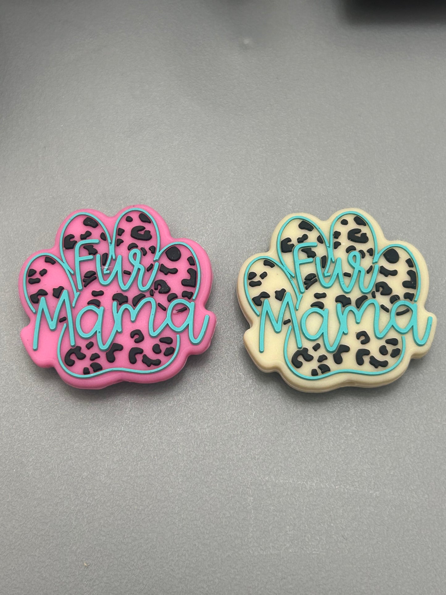 Fur Mom Paw Print -Focal Bead