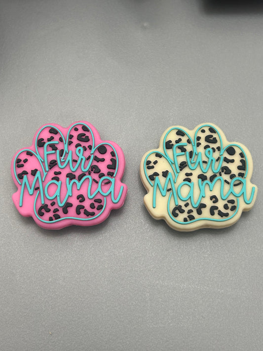 Fur Mom Paw Print -Focal Bead