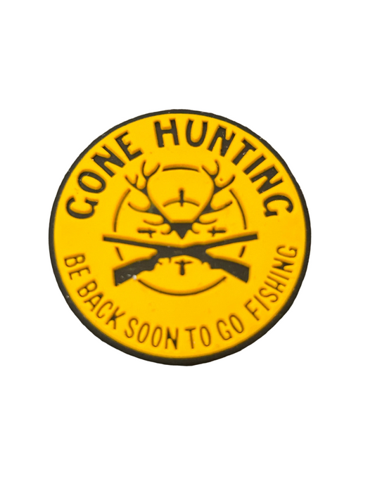 Gone Hunting Be Back to go fishing-Focal Bead