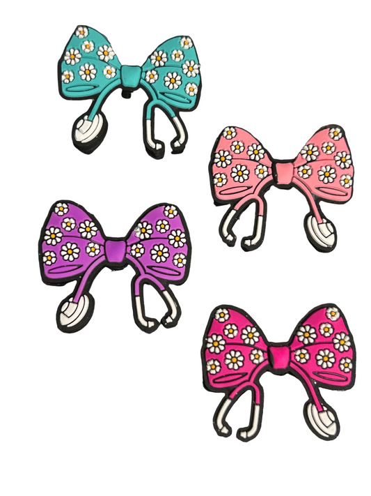 Bow w/stethoscope -Focal Bead