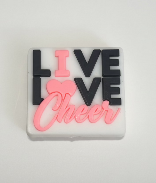 Live Love Cheer -Focal Bead