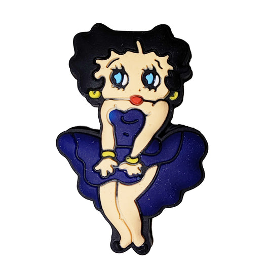 Betty Boop in blue dress - Focal Bead