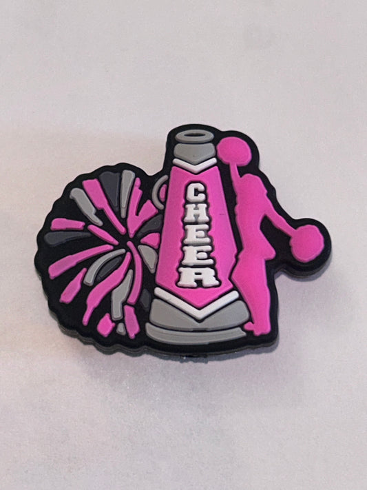 Cheer #3 -Pink Silicone Focal bead