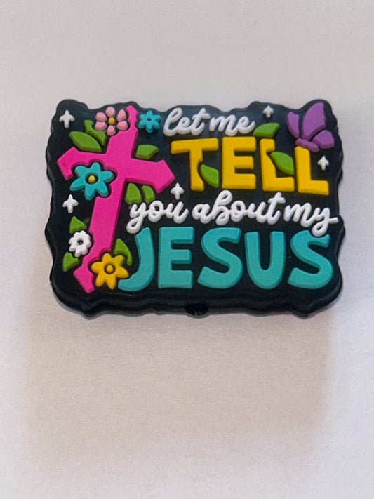 Let me tell you about my Jesus Silicone Focal Bead