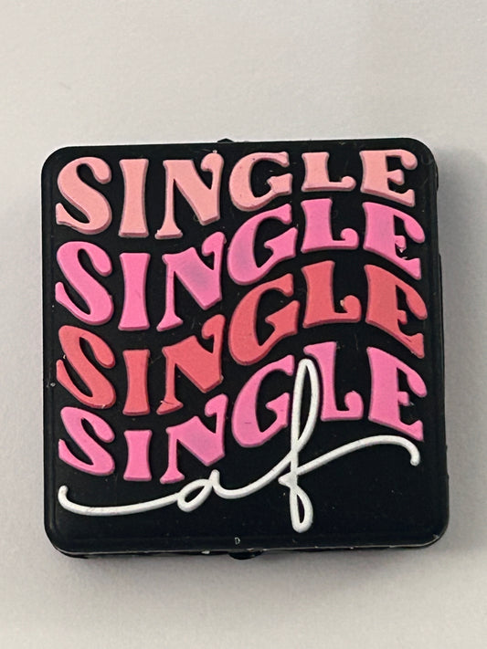 Single as Fuck Silicone Focal Bead