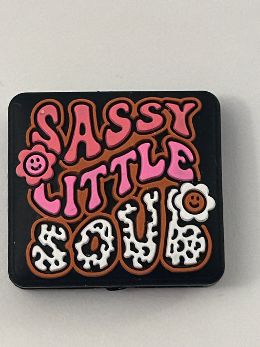 Sassy Little Soul Silicone Focal Bead