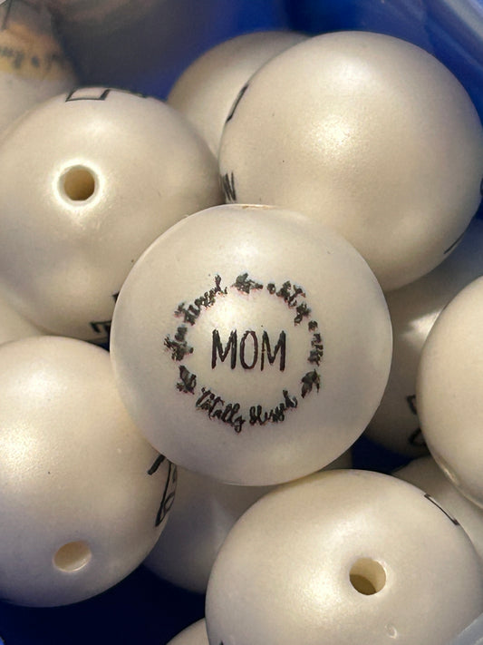 Mom or Sister Acrylic Beads 20mm (Different options)