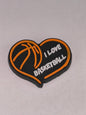 Basket Ball Silicone Focal Beads