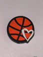 Basket Ball Silicone Focal Beads