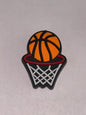Basket Ball Silicone Focal Beads