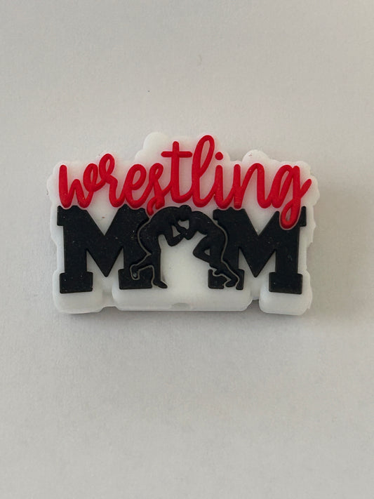 Wrestling Mom Silicone Focal Bead