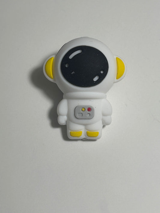 Astronaut silicone focal bead