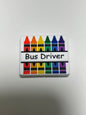 Bus Driver & School Bus Silicone Focal Bead
