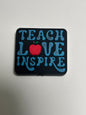 Teach Love Inspire Silicone Focal Bead