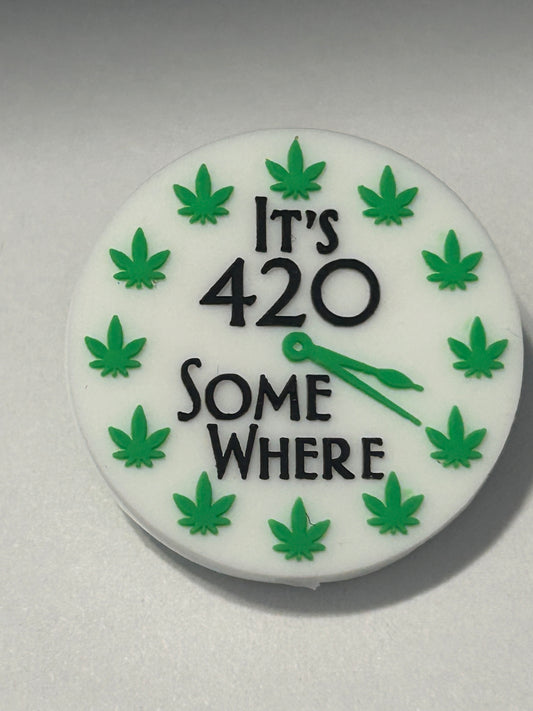 It’s 420 somewhere Silicone Focal Bead