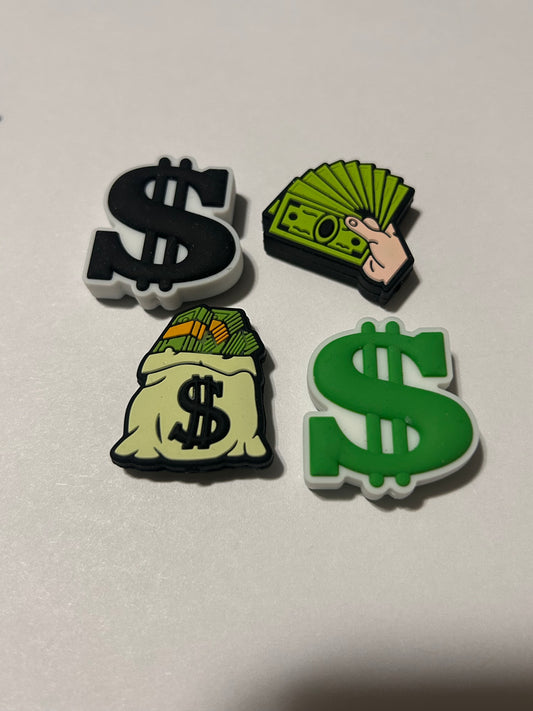 Money Money Money Silicone Focal Beads