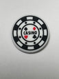 Poker / Casino Chip Silicone Focal Bead