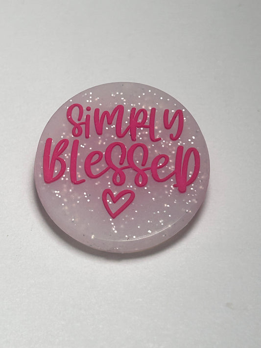Simply Blessed Silicone Focal Bead