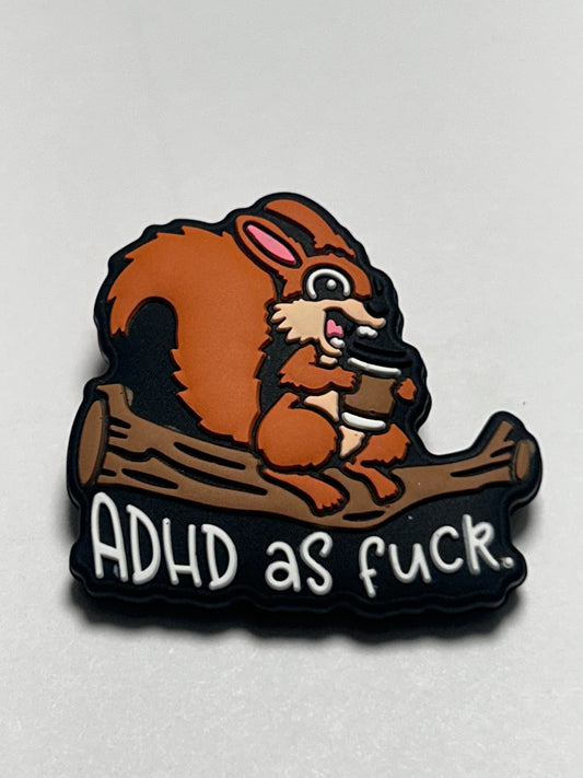 ADHD as Fuck Silicone Focal Bead