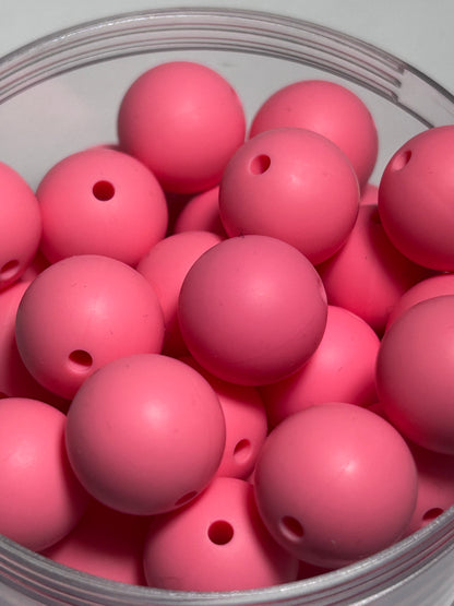 15mm - Single Round Silicone Beads