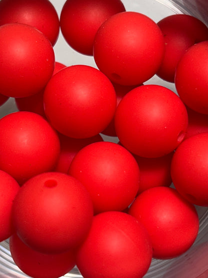 15mm - Single Round Silicone Beads